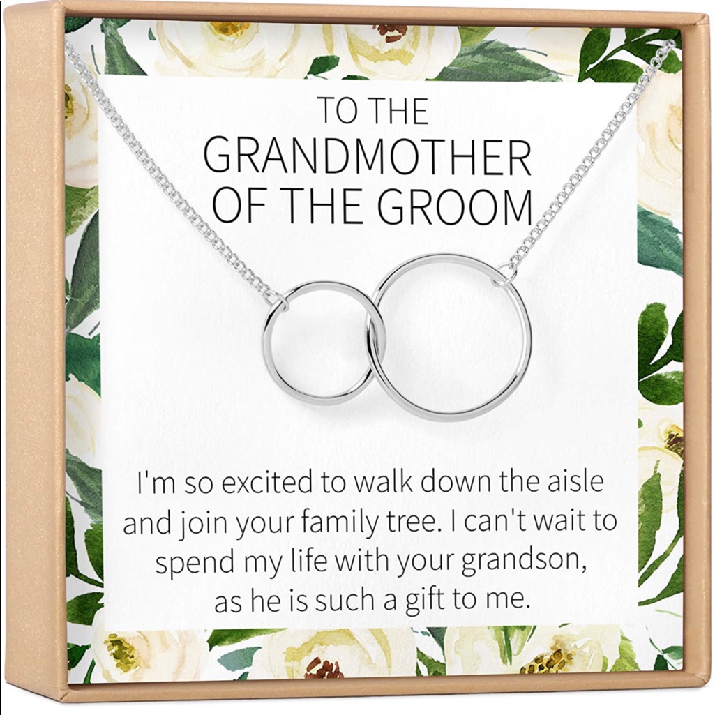 Grandmother Of The Groom Gift Necklace: Grandma
